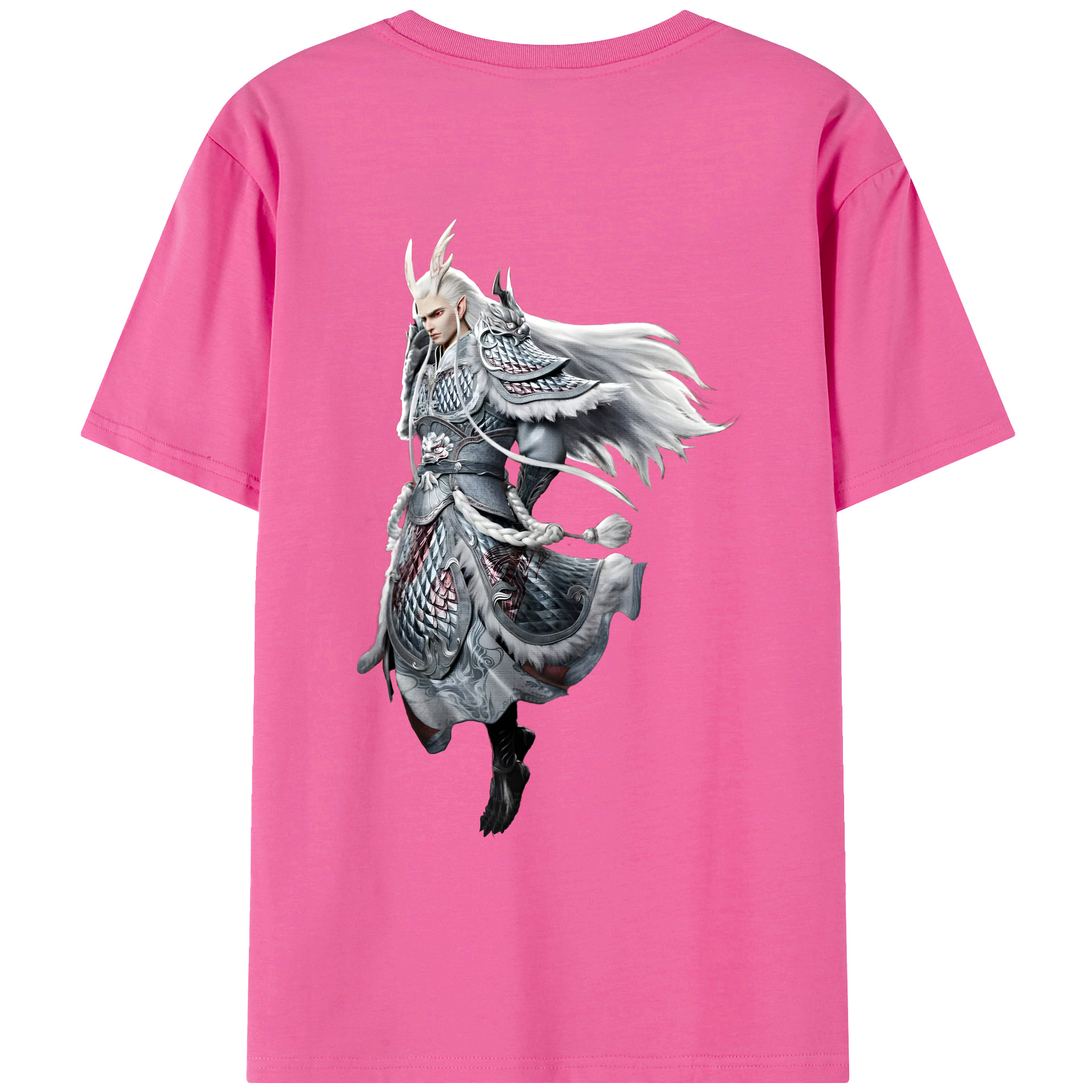 （画像用） Ne Zha 2 ナタ 魔童の大暴れ レディース半袖Tシャツ(バックプリント)